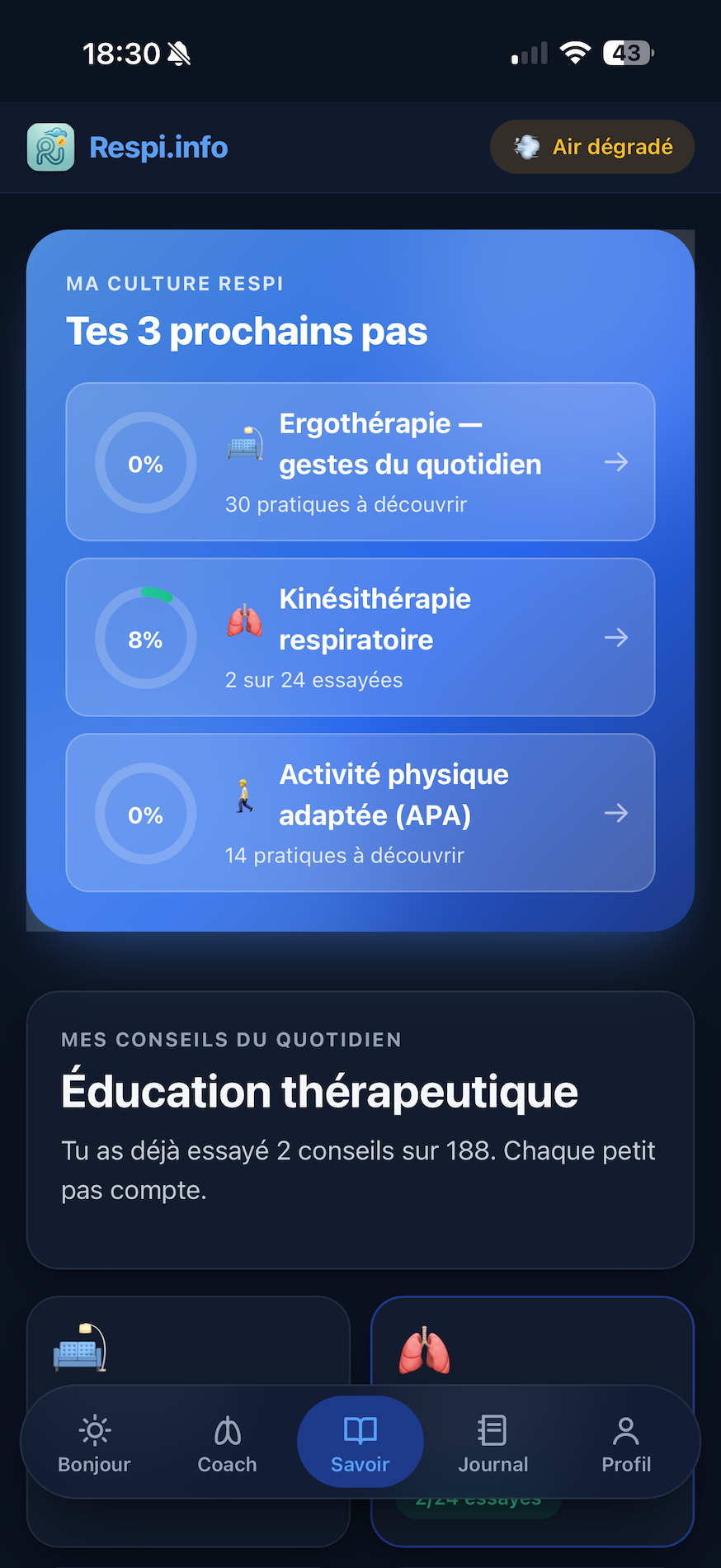Écran Savoir : Tes 3 prochains pas en éducation thérapeutique